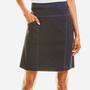 J. McLaughlin Mayer Skirt Blue SZ 6 Preppy Y2K Stretch Old Money Soccer Mom